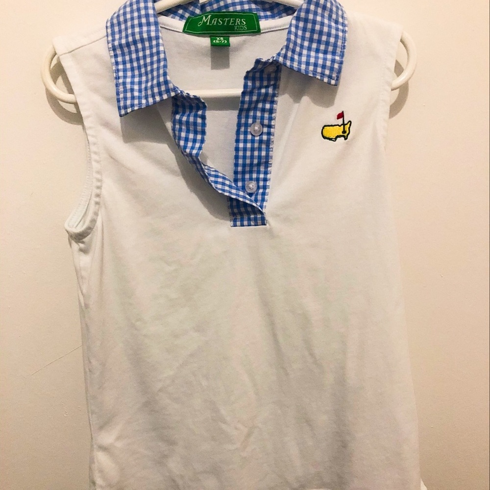Girls Masters golf shirt.